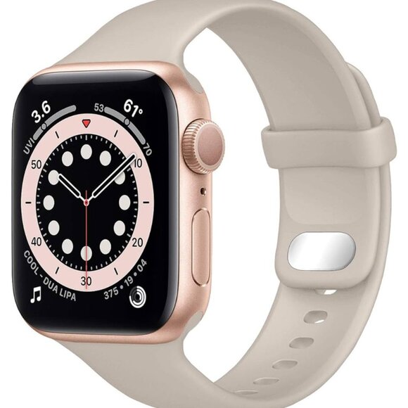 Set of TWO Silicone Sport Band for Apple Watch - Picture 2 of 3